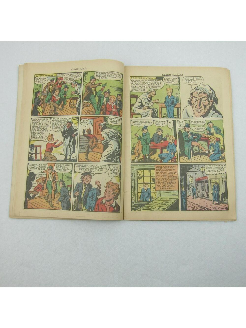 Vintage Classics Illustrated Comic Book #23 Oliver Twist Charles Dickens 1945 - Picture 10 of 12